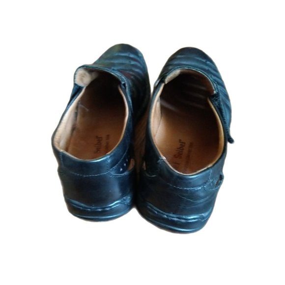 Joseph Seibel Lionel Men's Shoes Black US 9.5 Leather Slip on Fisherman Loafers - Picture 5 of 9